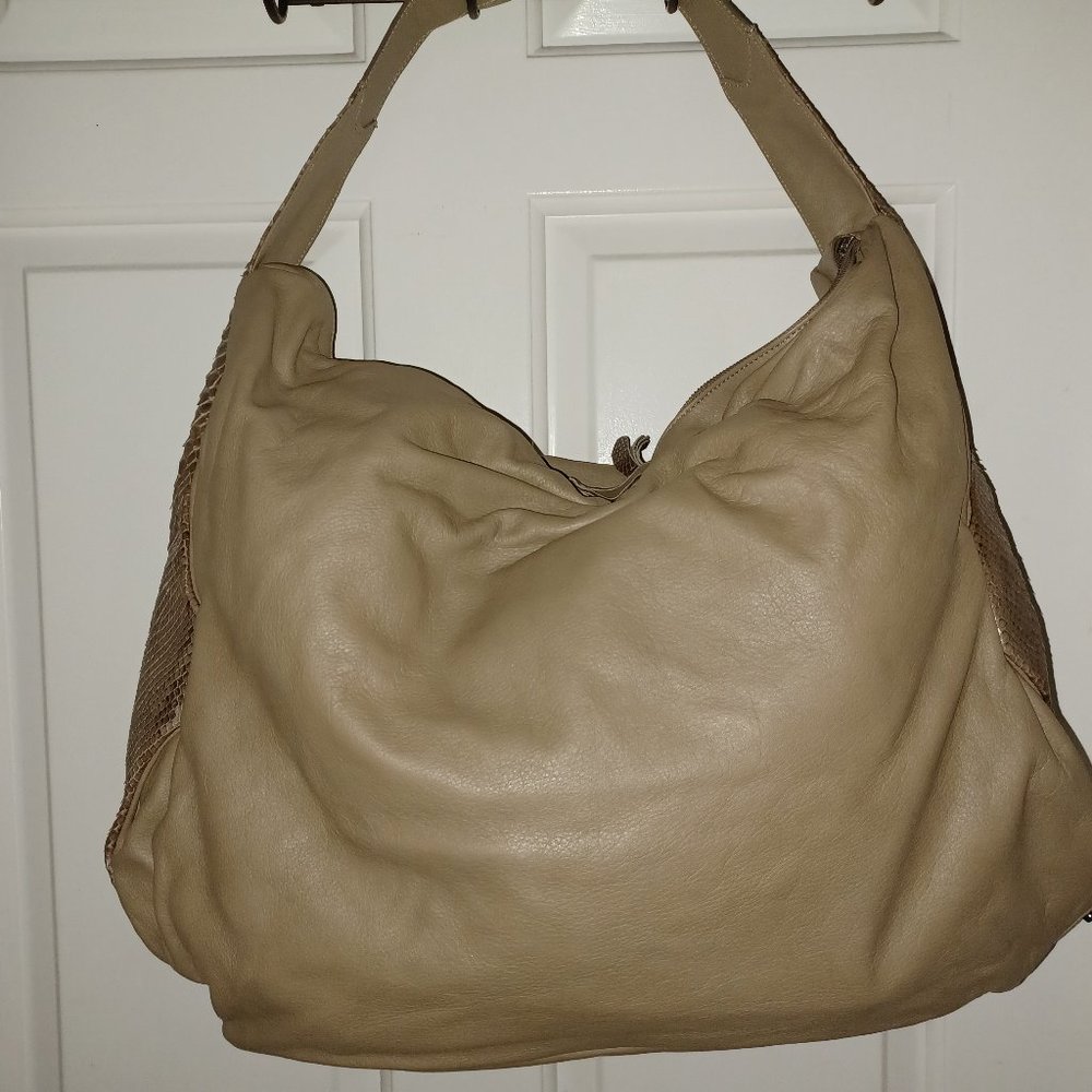 Piazza Sempione Taupe Handbag w/Dustbag